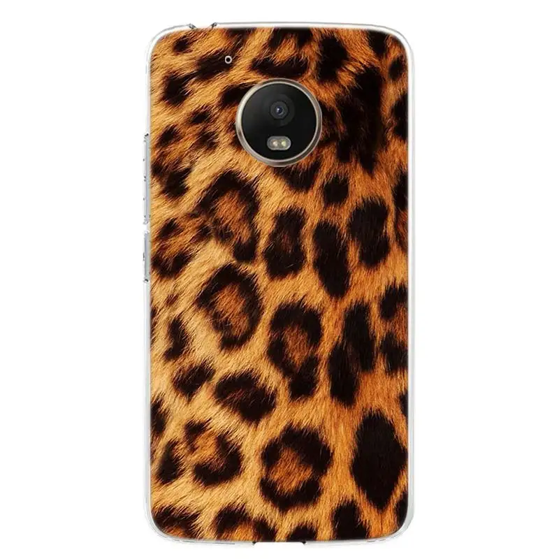 TW046-1 Чехол для телефона с леопардовым узором для Motorola Moto G7 G6 G5S G5 E4 Plus G4 E5 Play power EU Подарочный чехол с рисунком - Цвет: TW046-1