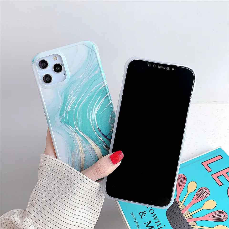 iphone 7 cardholder cases Marble Silicone Phone Cases For iphone 12 11 Pro Max 8 7 Plus XR X XS Max SE 2020 Case Shockproof Cover Full Protective Back iphone 6s plus phone case