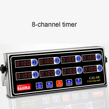 

Commercial eighth 8 channel key kitchen timer Digital button timing reminder Restaurant loud Alarm Countdown Hamburger shop