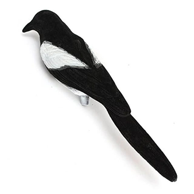 Teljes Test Realisztikus Magpie Csaló Vermin Lövés Vadászdekoráció Kerti Állati Madár Dekoráció Dísz