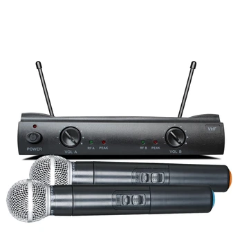

Professional Wireless microphone 2 Handheld Transmitter Bodypack Headset microphone Beltpack VHF Wireless Minifone U-101 EU Plug