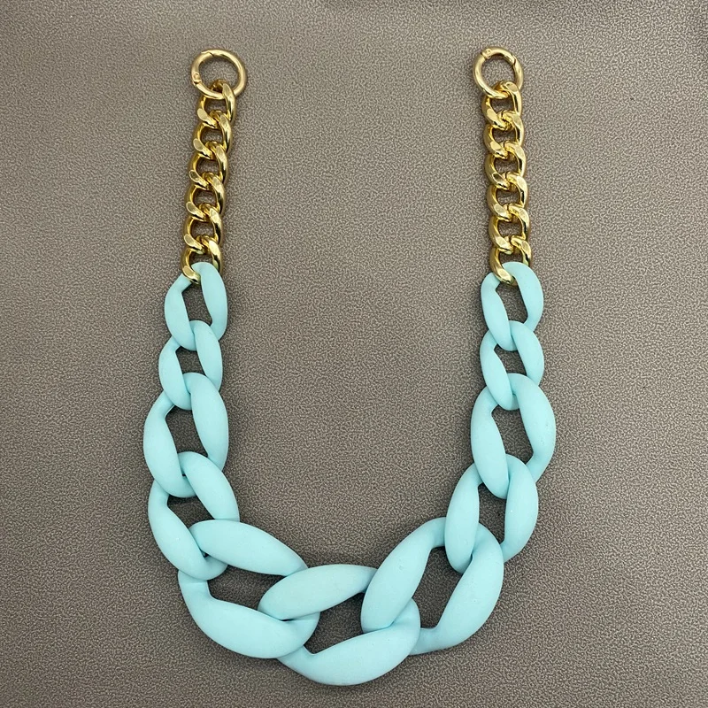 1 Pcs 60cm Detachable Women Shoulder Bag Straps Replacement Acrylic Handbags Strap Metal Chain Bands Bag Accessories