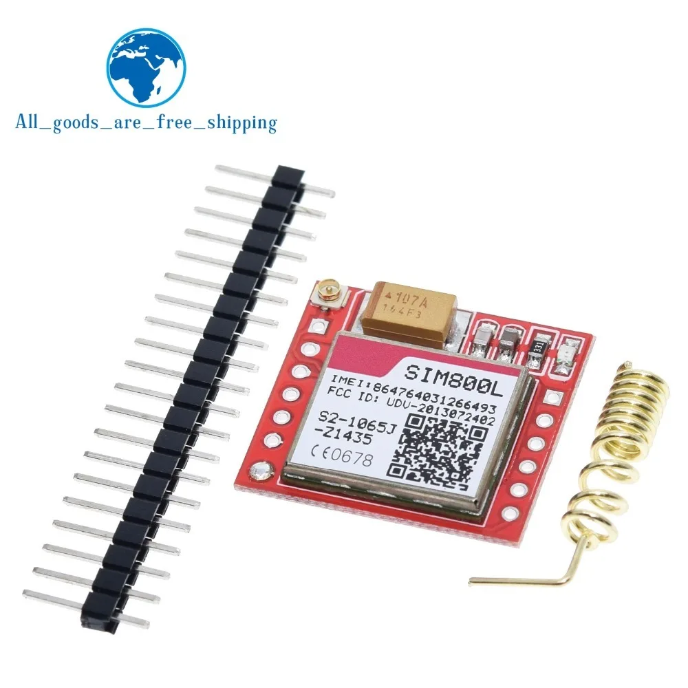 sim800l Мини маленький модуль SIM800L GPRS GSM карта MicroSIM Core Беспроводная плата Quad-band ttl последовательный порт с антенной Diy - Цвет: sim800l