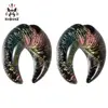 Hot Sell Colorful Crescent Piercing Ear Plugs Expanders Earring Strechers Fashion Gift For Unisex Jewelry Body Sell By Pair ► Photo 1/6