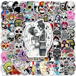 10/50/100PCS Gothique Squelette Graffiti Autocollants pour Étui De Téléphone Skateboard Moto Portable Horreur Autocollants Blague Enfants Cadeau 