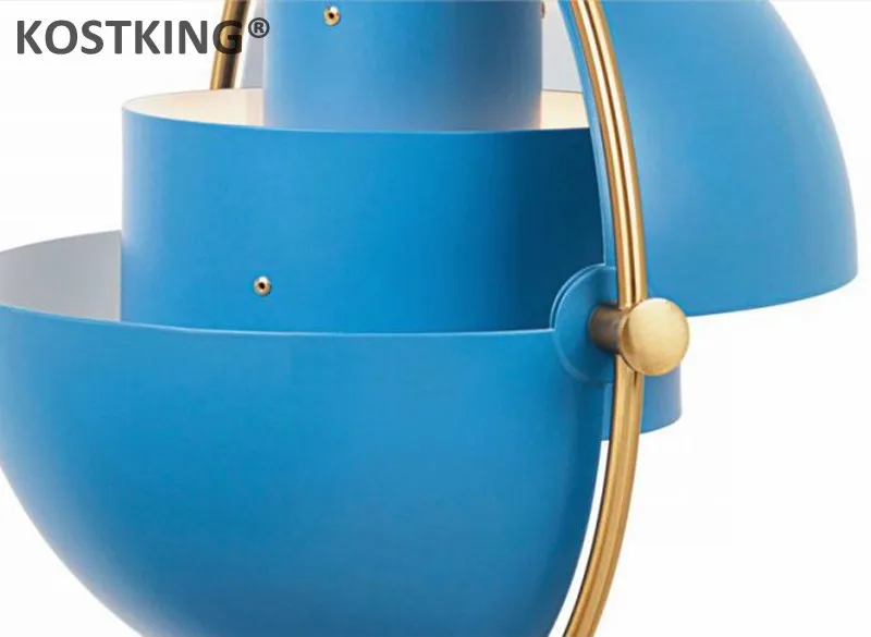 KOSTKING Designer post-modern bar pendant light restaurant study bedroom bedside creative personality semicircular Pendant Lamp