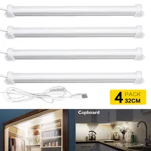 Светодиодный ночник для шкафов, кухонный шкаф, полка, освещение для счетчика JA55