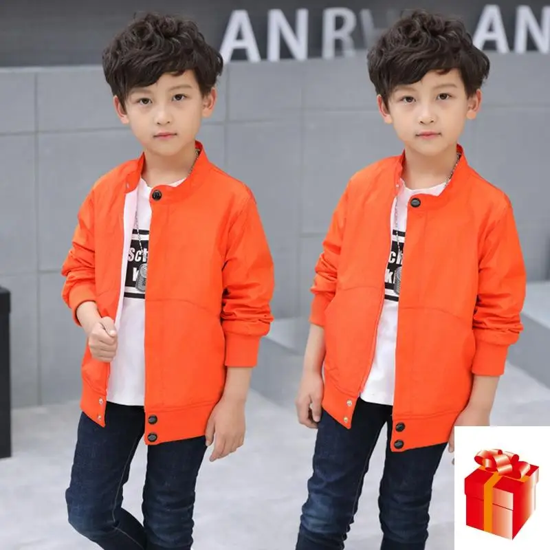 Одежда для маленьких мальчиков модная осенняя куртка на молнии дышащая