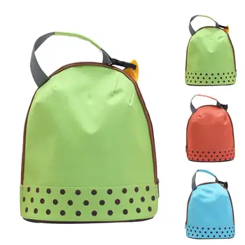 

Portable Dot Print Zip Thermal Insulated Picnic Lunch Food Handbag Storage Pouch Waterproof Bolsa Termica сумка для ланча