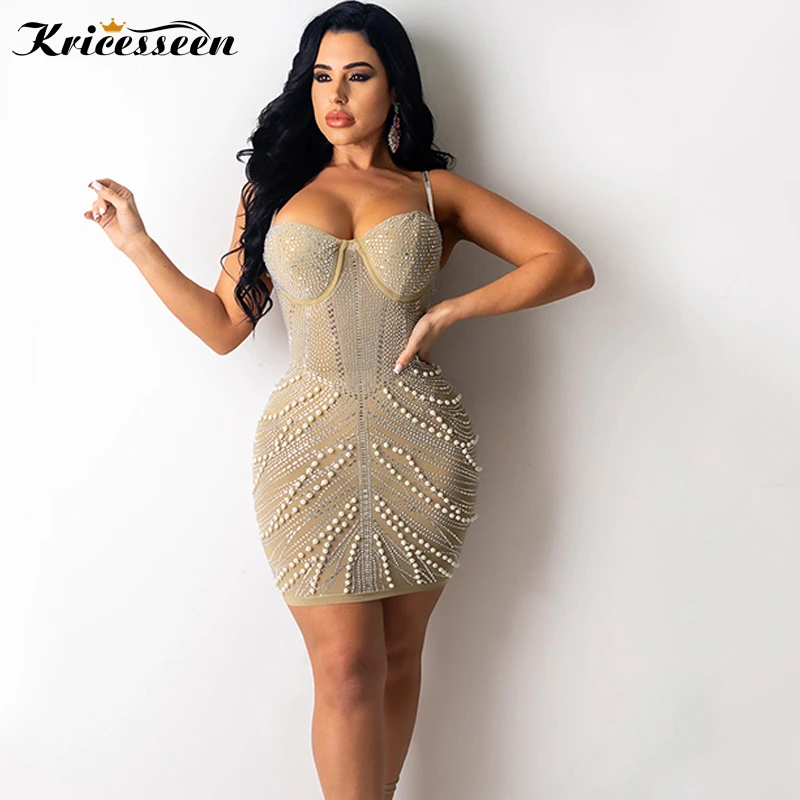 Crystal mini dress Clearance
