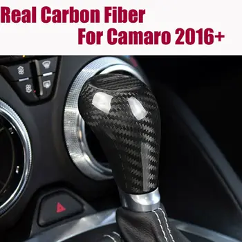 

Accessoires Gear Shift Knob Cover Parts For Chevrolet Camaro 2016+ Trim Decor Glossy High Quality