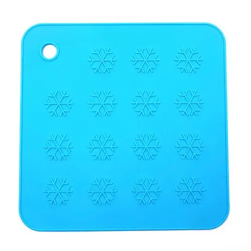 snowflake silicone colorful Mat Tea Cup Coaster Heat Insulation Mat Table DecFEH 
