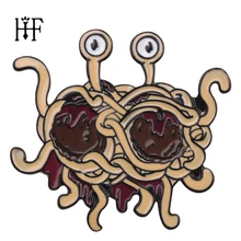 Pastafarianism эмалированная булавка Летающий спагетти Monsterism значок брошь значки FSM джинсовая рубашка сумка забавная булавка подарок для друзей