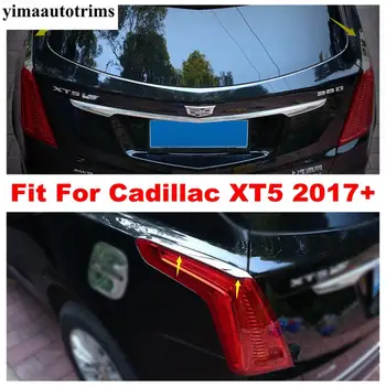 

Rear Tail Lights Trunk Lamps Eyelid Eyebrow Strip Frame Cover Trim Accessories Fit For Cadillac XT5 2017 2018 2019 2020