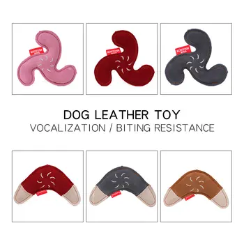 

New Style Natural Leather Bite Resistant Pedigree Molar Dog Toy Large and Small Dogs Universal Pet Toy