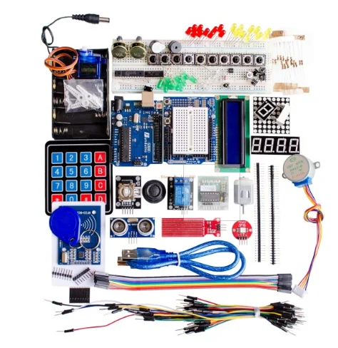 Стартовый набор для arduino Uno R3 макет и держатель Шаг Мотор сервопривод 1602 lcd Перемычка провода