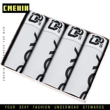 4 шт./лот мужские хлопковые трусы нижнее белье мужские трусы боксеры дышащие мужские боксеры однотонные удобные брендовые шорты Cuecas OR212