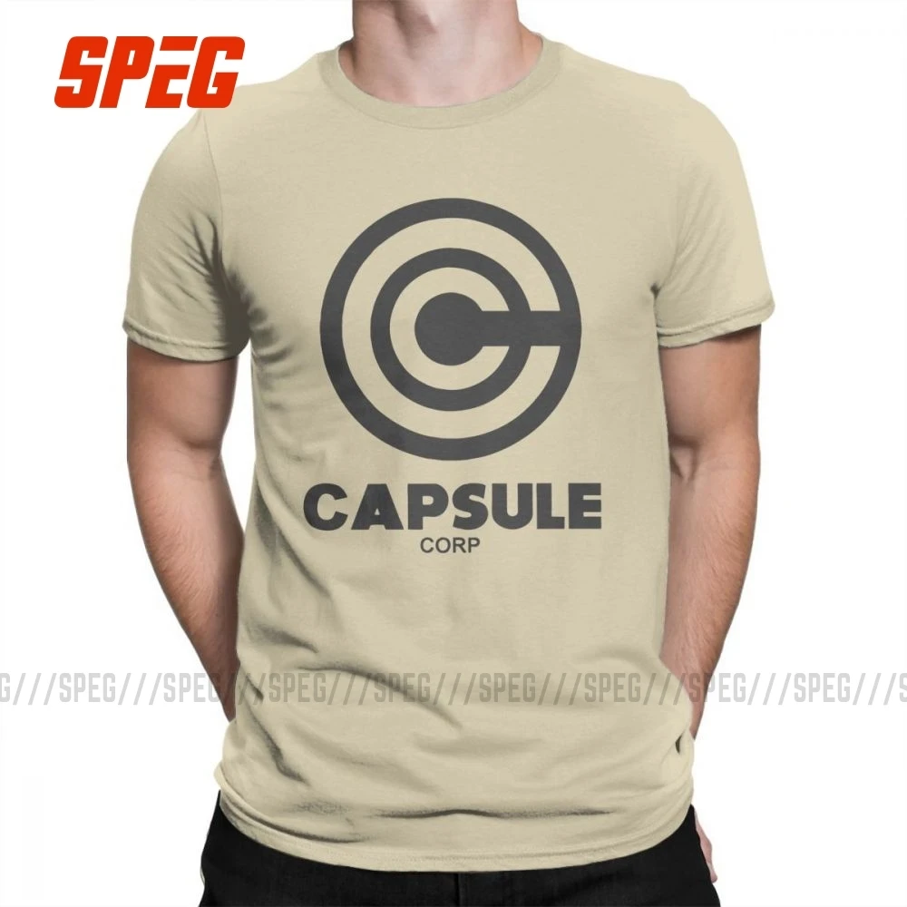 Ceny Kapsułka Corp DBZ fajne Dynocaps Anime koszulka na siłownie śmieszne koszulki z krótkim rękawem męskie krótkie rękawy ubranka na prezent koszulki bawełniane t shirt z okrągłym kołnierzykiem