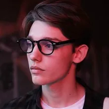 Стильные мужские ретро очки от Jonny Depp, винтажные очки по рецепту, женские оптические очки, оправа для очков, прозрачные линзы, черная оправа