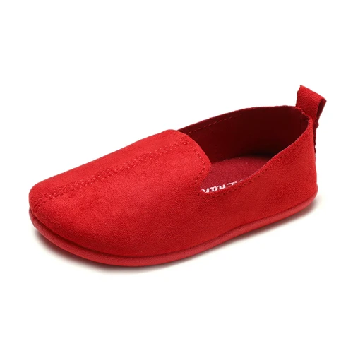 New Arrivals Girls Boys Shoes Children Loafers Slip-on Flat Shoes Baby Kids Flats Soft Princess Single Shoes Zapatos De Ninos - Цвет: Красный