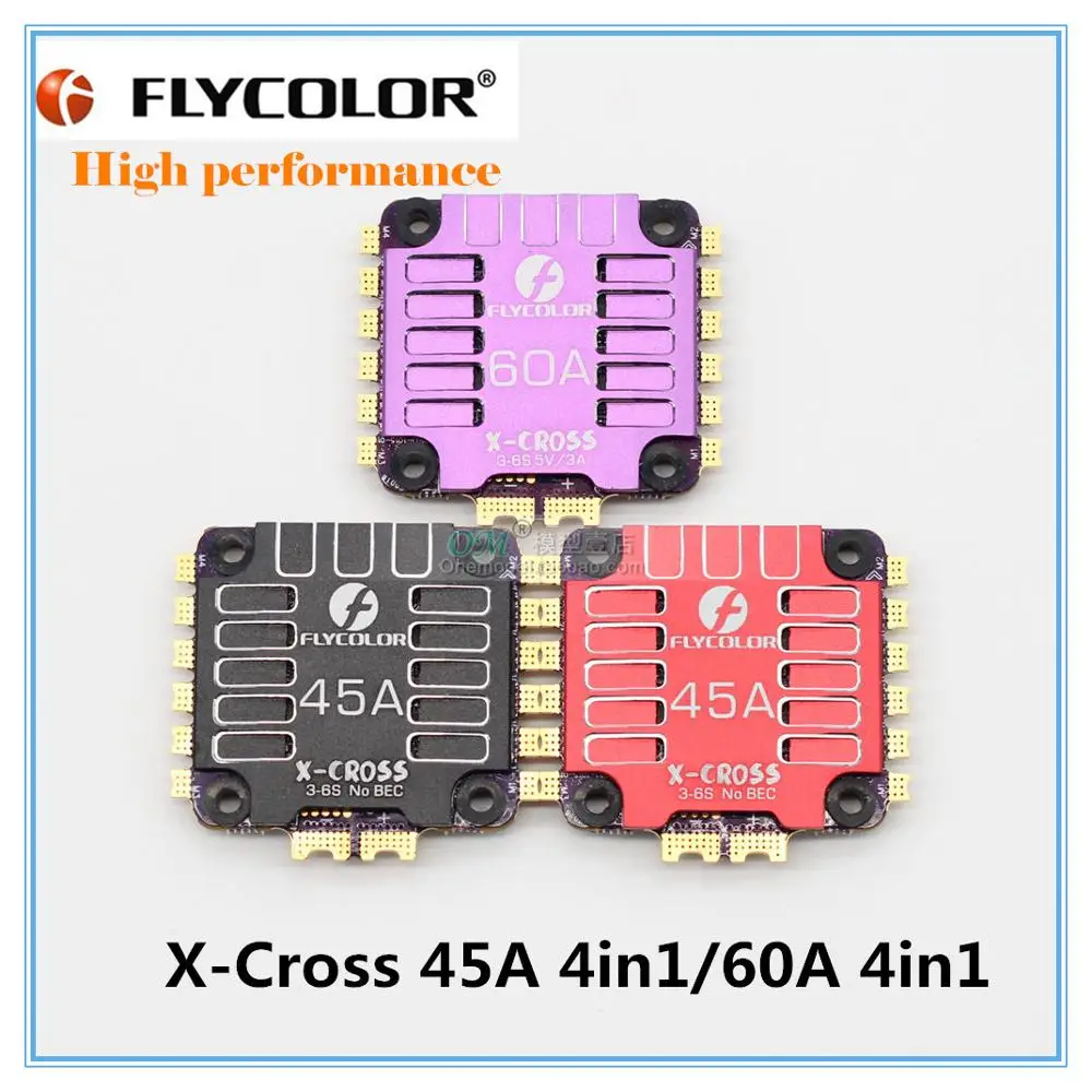 Электронный регулятор скорости Flycolor X-Cross электронный контроллер 45 А 4 в 1/4 ESC blheli _