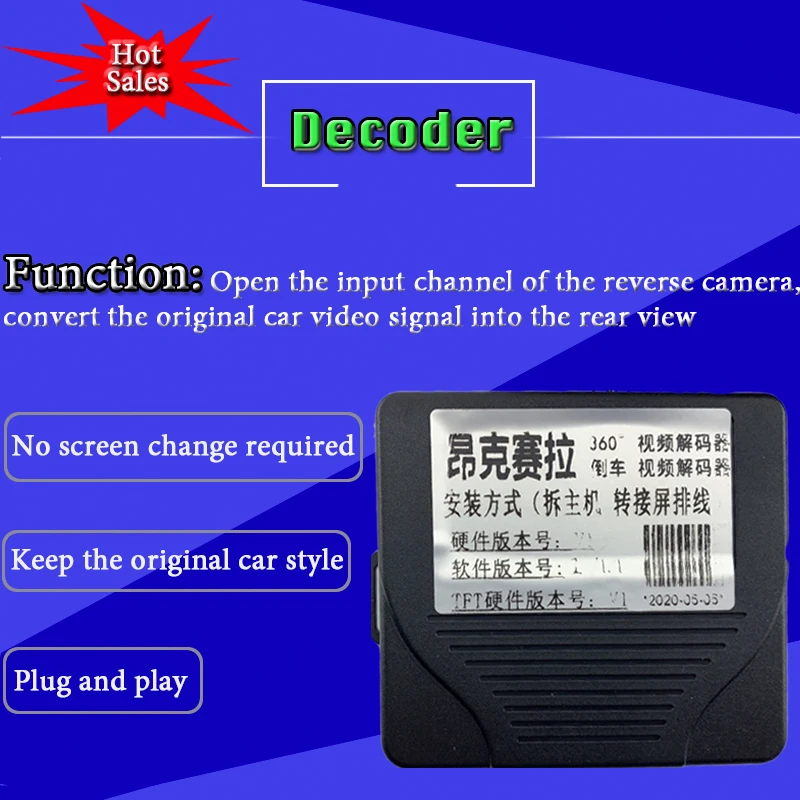 Front Rear View Camera Decoder For Mazda 3 Mazda3 BP 2019~2020 Original Car Screen System Upgrading Parking CAM Module gcgj