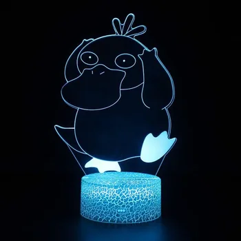 

Crack base Pokemon Pikachu 3d Illusion Night Light Color Changing Lamp Pokemon Go Action Figure Visual Illusion Led Gifts