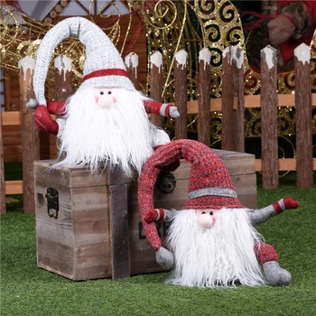 

Santa Claus with Big Hat Decorate Long Beard on Christmas Eve Christmas Special Offer Christmas Gift Small Eyes Festive Party