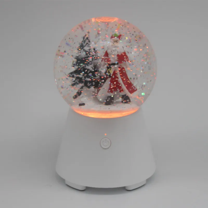 Novelty party Magic Ball mp3 player LED Colorful wireless Bluetooth Snowflake crystal Water Globe Speaker | Электроника