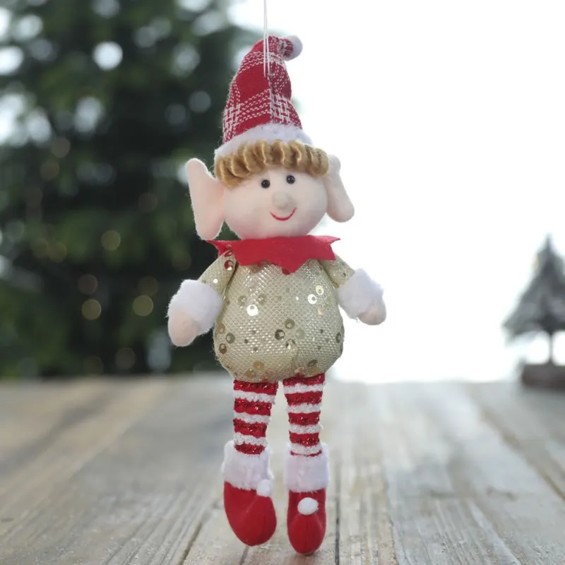 Рождественская елка кулон украшения эльф длиннононогий девушка подарок игрушка кукла домашний декор DIY День рождения украшения Рождественские вещи