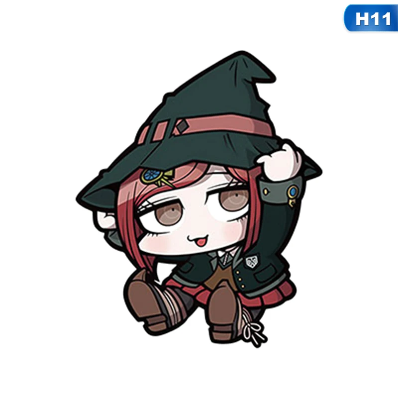 H11 Аниме игра Danganronpa V3 мультфильм брелок Рисунок акриловый двухсторонний прозрачный кулон лучший друг ювелирные изделия фанатов подарок - Цвет: H11