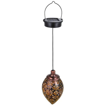 

Outdoor Solar Lantern Hanging Light LED Waterproof Yard Patio Garden Lamp Decoration LAD-sale