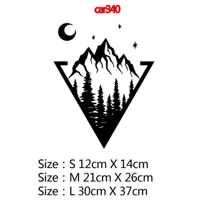 10 Styles Adventure Sports Compass Car Sticker Wrap Vinyl Mountain car-Styling Auto Engine Cover Door Window Large Size car340