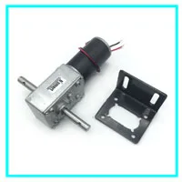 Bringsmart 5840-31zy двойной вал двигателя 24 В DC червячный мотор-редуктор 4 в DC редуктор двигатели с высоким крутящим моментом обратный самозамок для робота