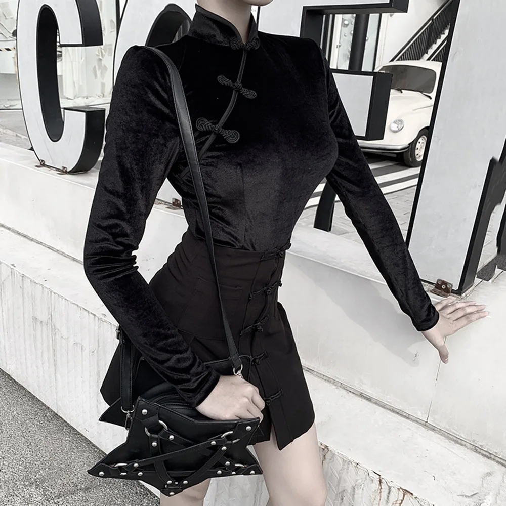 Women Skirts Sexy Female Chinese Style Skirt Women Gothic Dark Skirts Female Summer Mini Skirts 2020 New Fashion