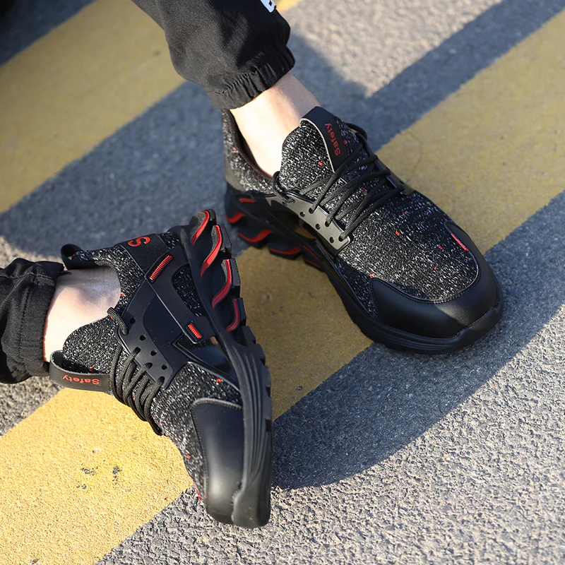 Tenis masculino Zapatillas hombre Повседневная Рабочая безопасная обувь противоскользящая и нескользящая износостойкая дышащая обувь 36-48