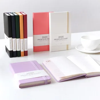 

2020 Prism Slim Diary Pocket Band Journal 94mm*163mm Monthly Planner 160P