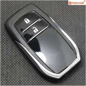 

PINECONE for TOYOTA CAMRY CROWN FORTUNER HIGHLANDER PRADO RAV4 Key Case 2 Buttons Uncut Blade Replace Remote Car Key Fob Shell