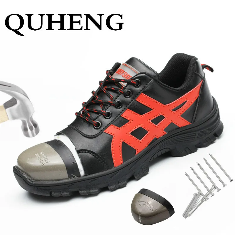 QUHENG/безопасные рабочие ботинки для мужчин Ультра светильник с мягкой подошвой и