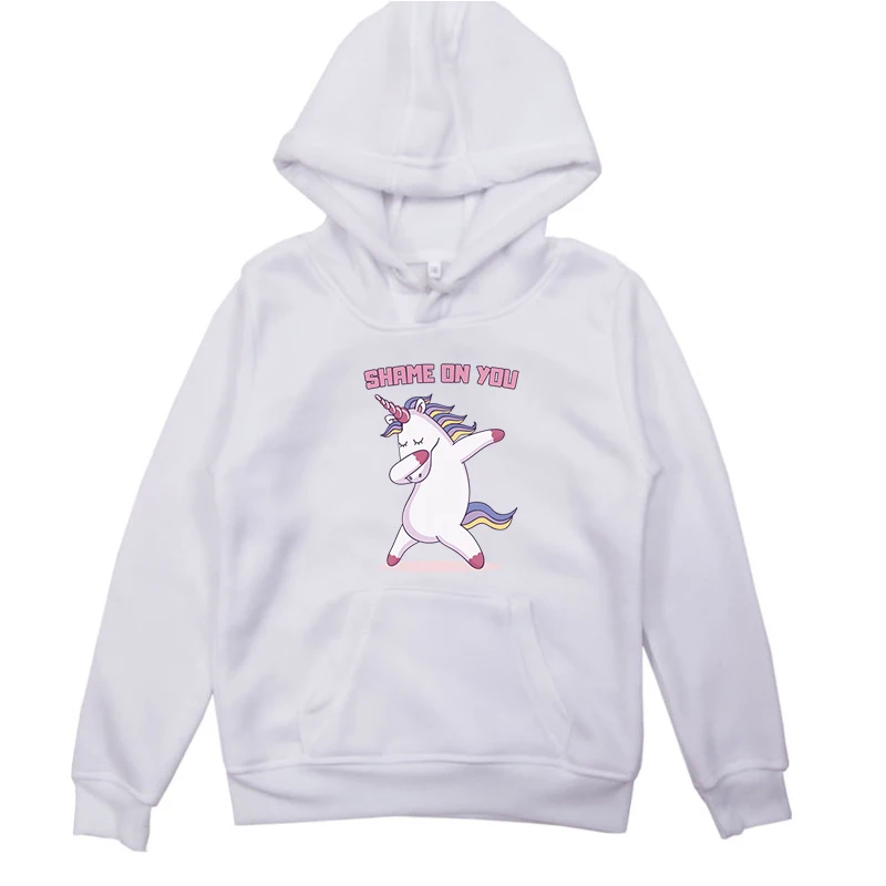 New Winter Toddler Kids Boy Girl Hoodie Unicorn Print Baby Sweatshirt Tops Clothes Roupa Infantil Black Fashion Moletom Infantil
