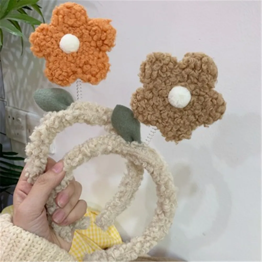 Повязка на голову из овечьей шерсти Корейская версия осень и зиму очень милая