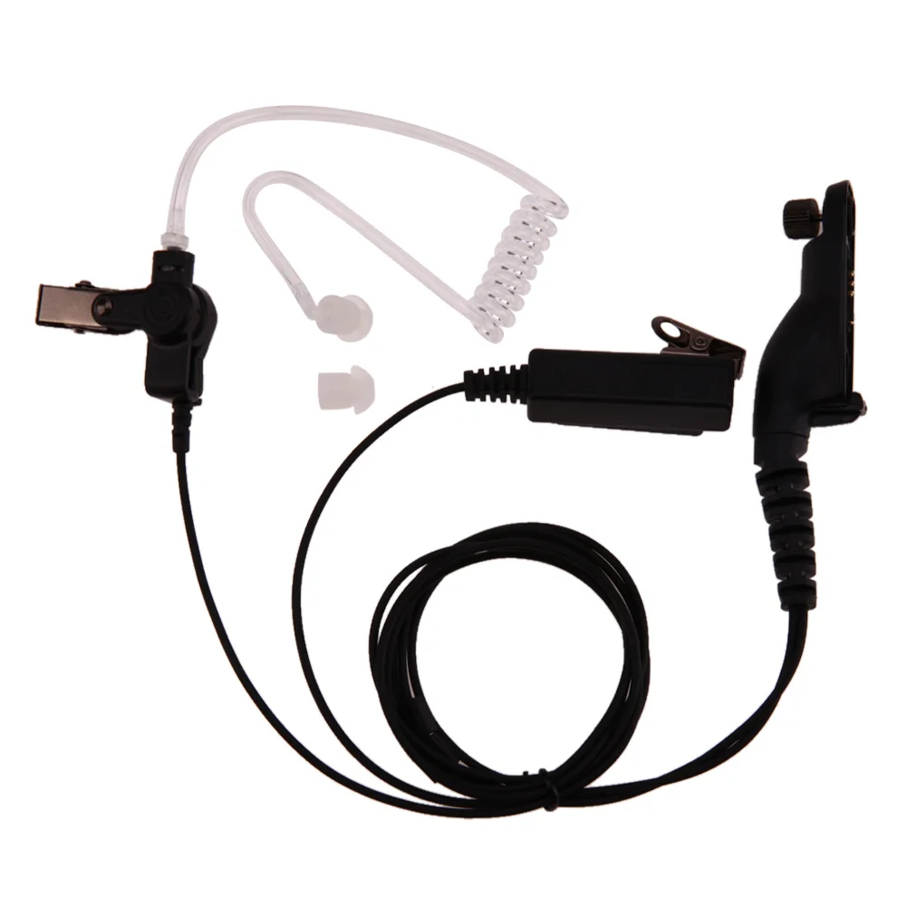 Auricular de tubo acústico de aire para Motorola XPR XiR DP APX, auricular con micrófono PTT a prueba de radiación