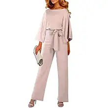 Casual Women Jumpsuits With Belt Fashion Solid Color O-neck Long Sleeve Clubwear Spring Straight Overalls monos de fiesta 2020 E