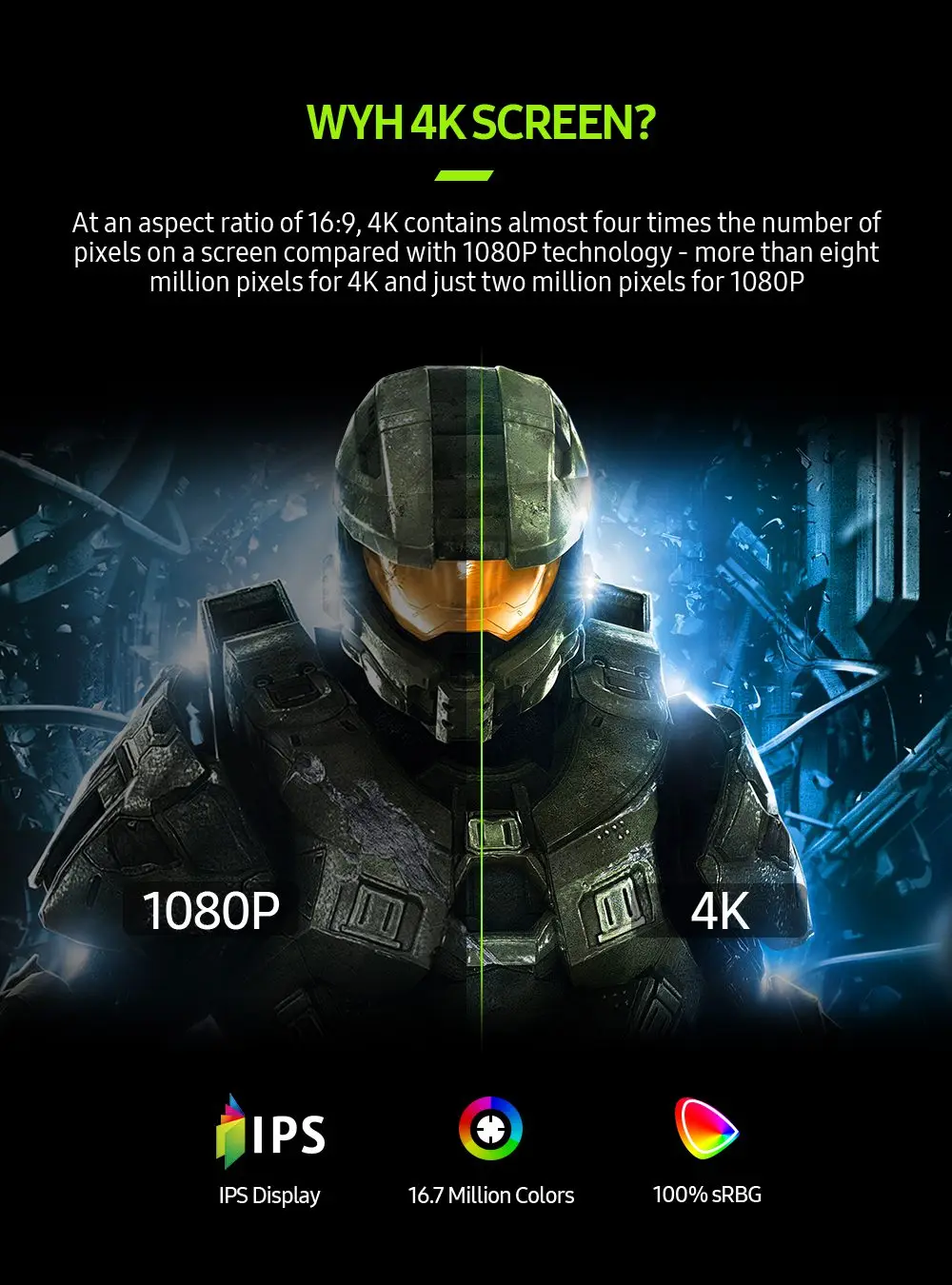 UPERFECT 15.6 ġ 3840X2160 4K IPS HDMI ޴   PS3 PS4 Macbook 17.3 &̴ PC ǻ USB-C Ʈ