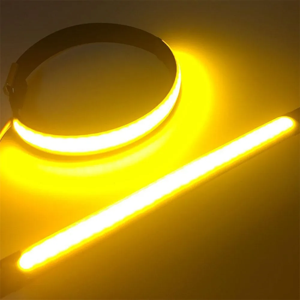 Универсальный мотоциклетный сигнал сигнальный свет 12 В светодиодный вилка Поворотная сигнальная полоса свет желтый проблесковый светильник для Honda 45 мм-70 мм