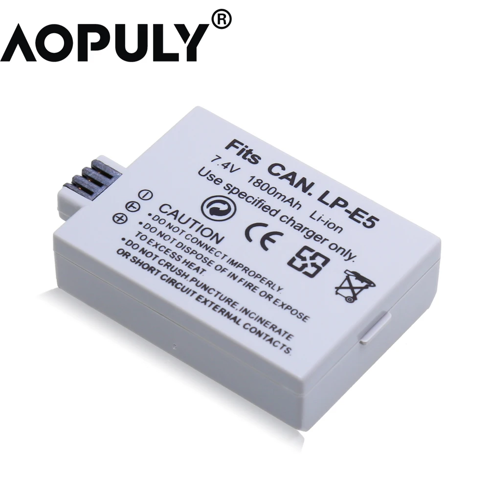 1 battery LP-E5 аккумулятор 1500 мАч+ зарядное устройство для CANON EOS Rebel XS Rebel T1i Rebel XSi 1000D 500D 450D Kiss X3 Kiss X2 Kiss F - Цвет: 1 battery