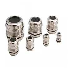 1 шт./лот никель латунь металл IP68 Водонепроницаемые кабельные сальники разъем провода сальники для 3-44 мм кабель Высокое качество