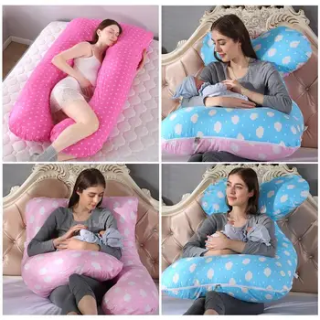 

Sleeping Support Pillow 100% Pure CPregnant Women Body 100% Cotton solid color U Shape Maternity Pillows Pregnancy Side Sleepers