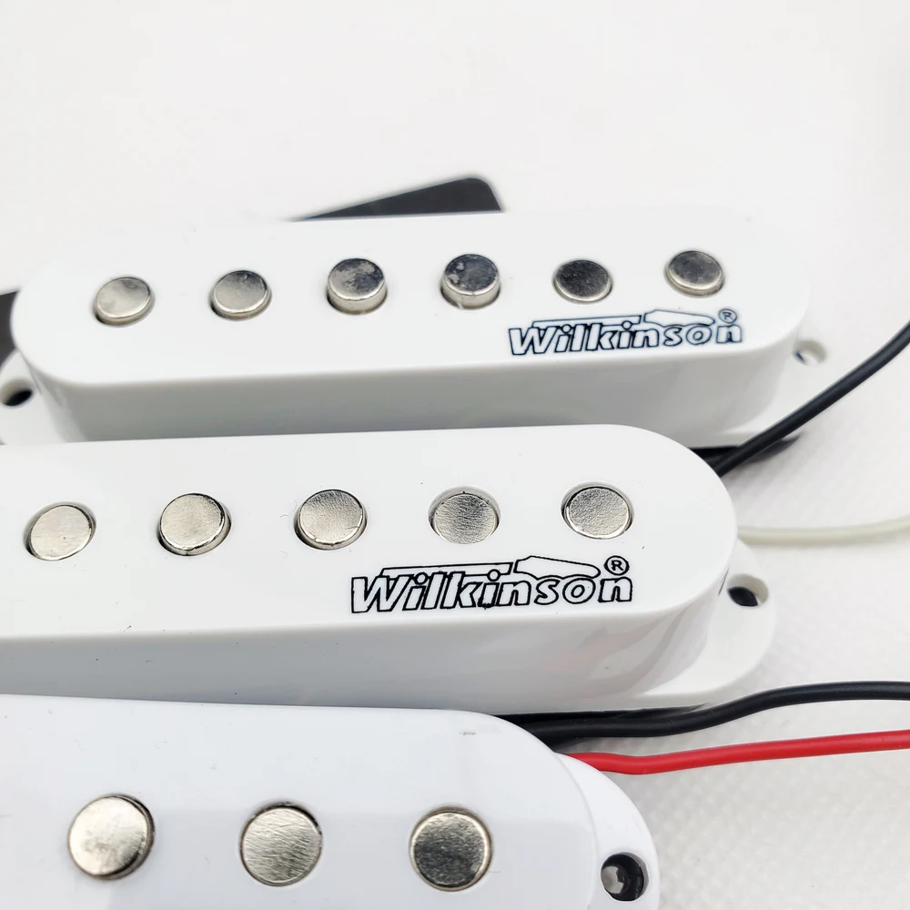 Koop Wilkinson Elektrische Gitaar Pickups Lic Vintage Single Coil Pickups voor ST gitaar Wit 1 set MWVSN M B