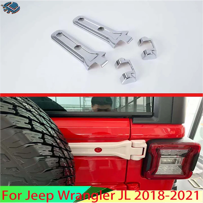 Автомобильные аксессуары для Jeep Wrangler JL 2018-2021 хромированные задние петли из